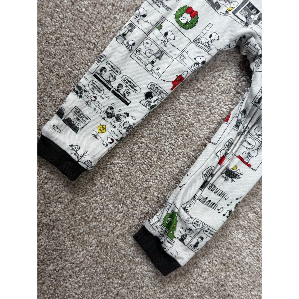 Pottery Barn Peanuts 12-18 Months Unisex Baby Cotton Sleeper Christmas - Picture 4 of 5